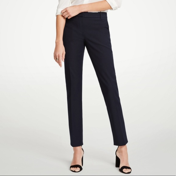 Ann Taylor Devin Fit Ankle Pants in Navy - Picture 3 of 12